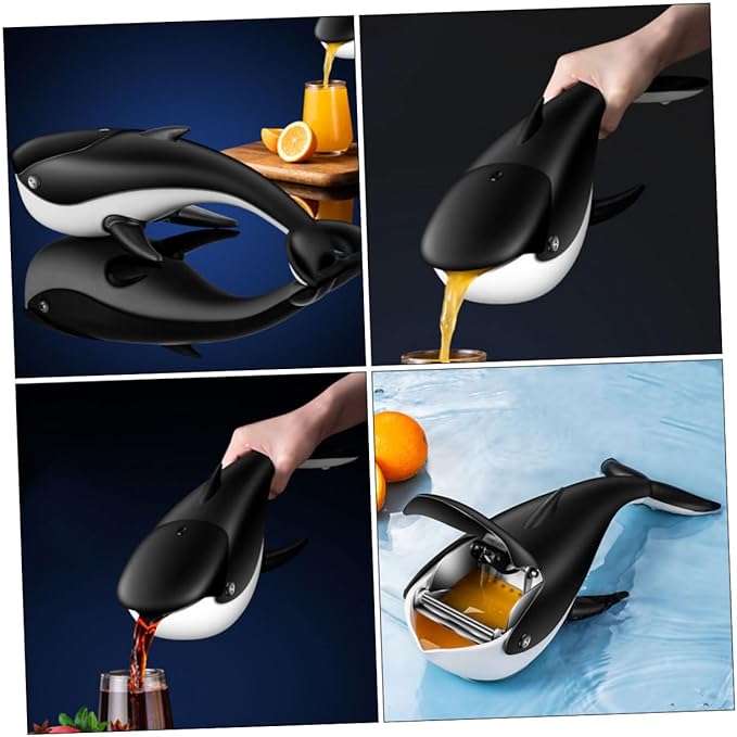 Manual Lemon Squeezer Whale Citrus Juicer Hand Juicer Easy Clean Portable