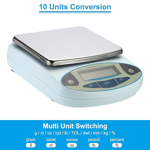 PATIKIL Lab Scale 3000gx0.01g, High Precision Electronic Analytical Balance Sensitive, Digital Precision Scale for Jewelry Laboratory Science