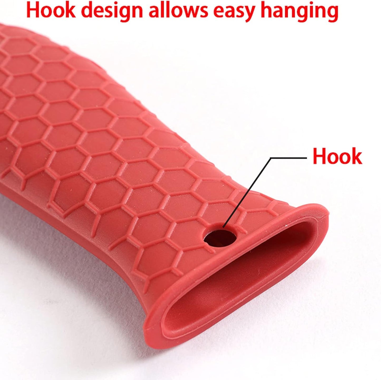 6 Pieces Silicone Hot Tool Holder Heat Resistant Potholder Cookware Handle Non Slip Rubber Pot Holders Handles Grip Covers for Cast Iron Skillet Silicone Cooking Kitchen Suits (Blue)