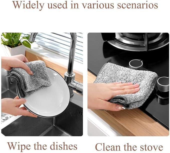 3-Compartment 304 Stainless Steel Utensil Holder | Hook Design Silverware Drying Rack | Drainage Basket for Kitchen Tableware Storage with Three Dishwashing Sponges and a Dishcloth