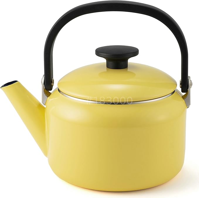 Fuji Horo NA-2.0K.BY Kettle, 0.6 gal (2.0 L), Butter Yellow, Induction Compatible, Natural Series