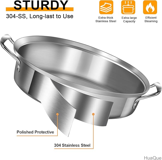Large Roasting Pan with Rack and Lid, Gifts for mom women wife, Stainless Steel Large Oval Roaster, Nonstick Oven Cookware for Turkey Chicken, 21 Inch