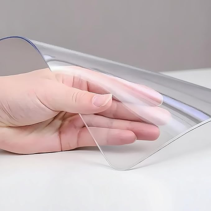 Clear Table Protector 36 x 48 Inch, 1.4mm Thick Waterproof PVC Plastic Table Cover, Durable Table Pad for Dining Room, Kitchen, Writing Desk, and Coffee Tables