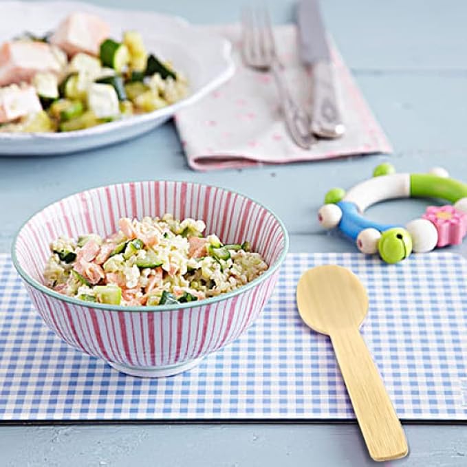 1800PK Bamboo Mini Spoons 3.54" Disposable Small 100% Compostable Cutlery Eco Friendly Renewable Natural Disposable Spoon for Ice Cream/Desert/Yogurt/Cocktail/Party