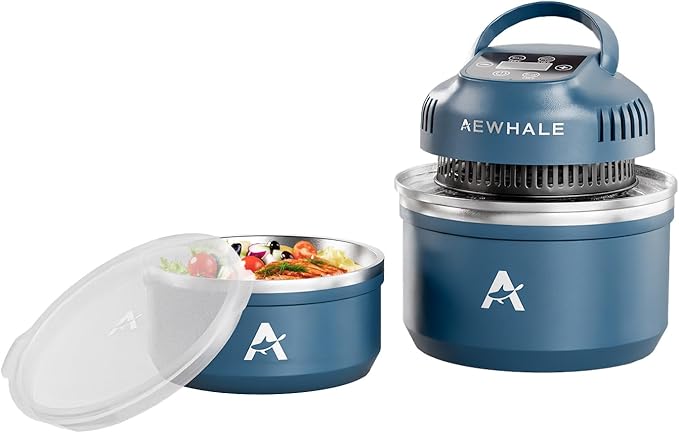 AEWHALE Portable Air Fryer 3-in-1 with Silicone Trivets