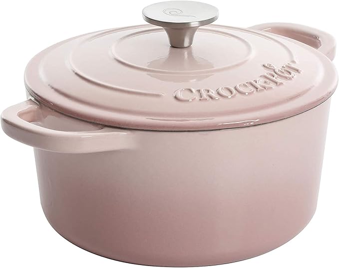 Crock-Pot Artisan Round Enameled Cast Iron Dutch Oven, 5-Quart, Pistachio Green