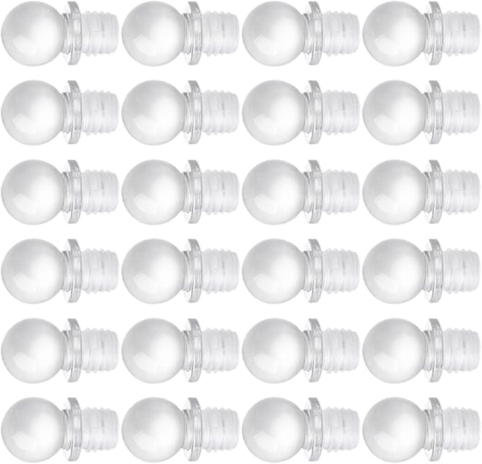 Glass Ball Bottle Stoppers 24Pcs High Polymer Dispenser Stoppers for Perfume and Wine Bottles Portable Sealed Caps for Home Kitchen Use
