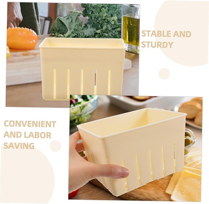 Cabilock 2sets Tofu Press Tool Cheese Press for Cheese Making Tofu Molding Kitchen Essential for Homemade Practical and Easy to Use Mold 4pcs*2