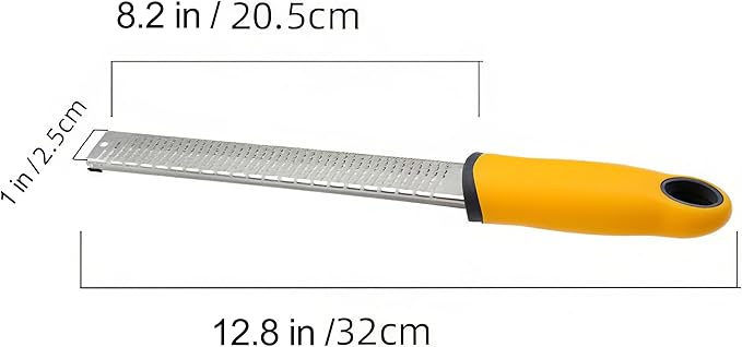 Professional Citrus Zester and Cheese Grater, Stainless Steel Handheld Kitchen Tool with Protective Cover for Lemon, Parmesan, Ginger, Garlic, Nutmeg, Chocolate, Vegetables, Dishwasher Safe