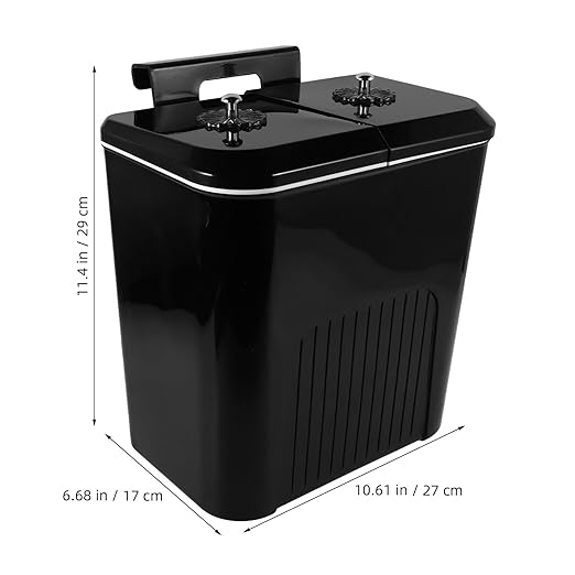 Ipetboom Kitchen Wall-Mounted Trash Can 9l with Dual Flip Lids Food Waste Bin Plastic Compost Bin for Home Kitchen Bathroom Cabinet Waste Sorting