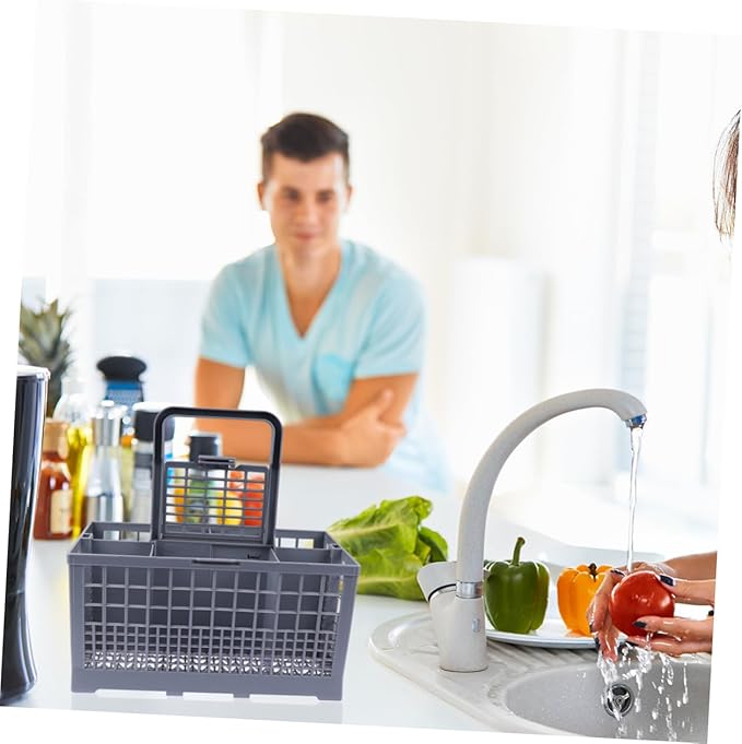 Plastic Kitchen Utensil Storage Rack Dishes Plates Bowls Rack Organizer for Silverware Drainer Space Saving Easy to Clean