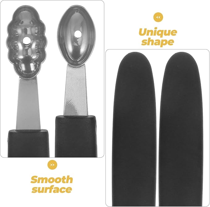 OUNONA 3pcs Stainless Steel Ice Cream Scoop Heavy Duty Fruit Scooper for Elegant Desserts for Ice Cream Fruit Salads and Food Presentation and Easy to Use