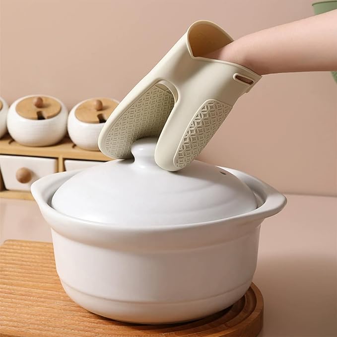 Silicone Oven Mitts, Heat Resistant Waterproof Baking Mitts,Food Grade Material Kitchen Mitts 2PCS for Cooking （ -40°-230°） (Green)