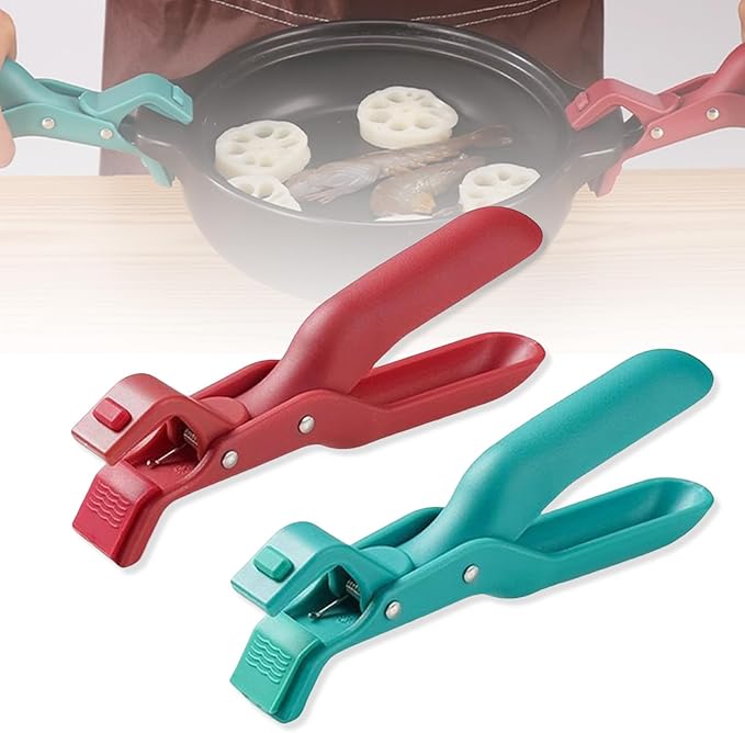 Hot Plate Grippers, 2026 New Anti-Scald Bowl Clip, Hot Plate Gripper Lifters Tongs, Kitchen Silicone Anti Slip Clip for Bowls,Pans,Dishes, Kitchen Gadget