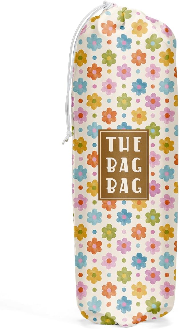 Flower Grocery Bag Organizer - Plastic Bag Holders for Kitchen, Pantry, Laundry Room - Home Decor Gifts