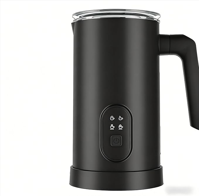 Electric Milk Frother and Steamer, 350ml 4 Modes Hot & Cold Foam Maker, 304 Stainless Steel Automatic Milk Warmer for Coffee Latte Cappuccino Macchiato, Auto Shut-Off Milk Heater for Home Kitchen