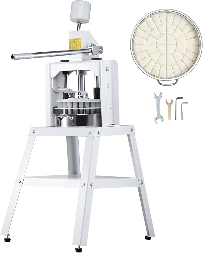 VEVOR Dough Divider,40PCS Manual Dough Divider Cutter,1.06oz - 4.94oz Dough Press Dough Cutting with 304 Stainless Steel Tray and Blade,Pastry Divider for Bakery,Restaurant,Commercial Food Preparation