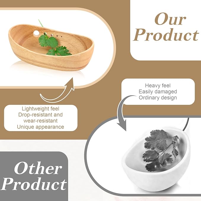 Wooden Herb Stripper Bowl Handmade Herb Stripper Tool with 5 Different Hole Sizes Efficient Herb Peeling Cup Herb Leaf Peeler for Separating Leaves Kale Broccoli Thyme Basil Rosemary