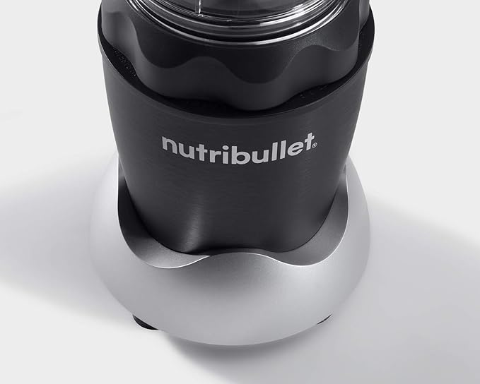 NutriBullet NB50100C Pro 1000 Single Serve Blender (1000W) 7-Piece Set, Dark Gray/Light Gray Skirt