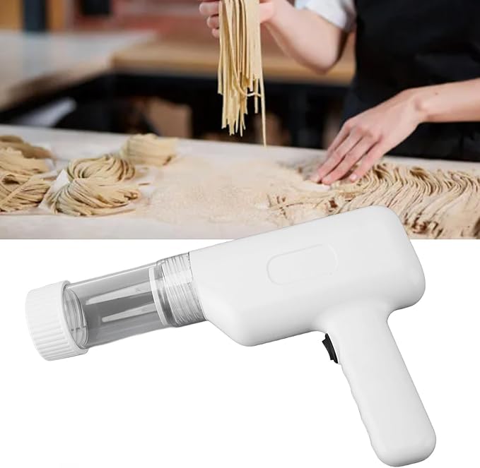 Pasta Maker, Pasta Maker Machine Handheld, Easy to Carry, Pasta Machine ABS Stainless Steel Material, Noodle Maker for 6 Different Pasta Discs Shapes, Pasta Cutter for Home, Yunir1qitfr5wcb