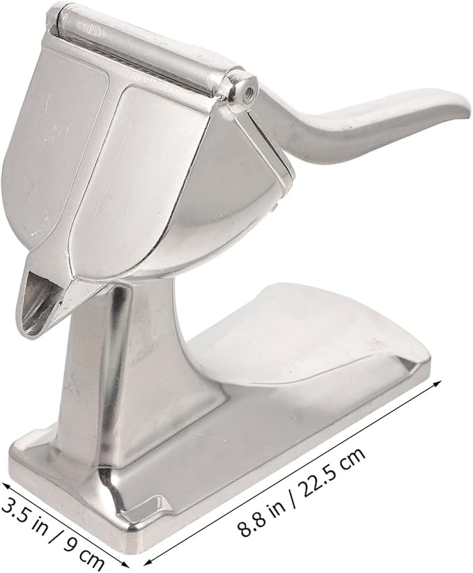 Manual Citrus Extractor Tool Thick Hand Press Lemon Squeezer Fruit Juicer with Stable Base for Home and Professional Use Easy Squeeze Handheld Aluminum Press
