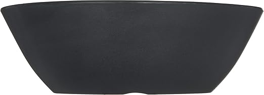 Carlisle FoodService Products Ridge Reusable Plastic Bowl for Home and Restaurant, Melamine, 52 Ounces, Slate