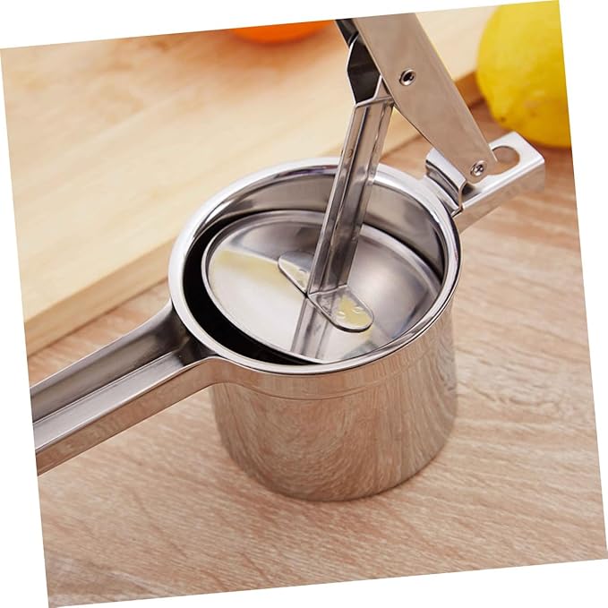 LIFKOME Manual Citrus Juicer Long Handle 316 Stainless Steel Lemon Squeezer Heavy-Duty Lemon Press for Fresh Juice for Home and Kitchen Use