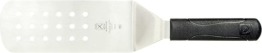 Mercer Culinary Millennia Perforated Turner/Spatula, 8-Inch x 3-Inch Blade, Black Handle