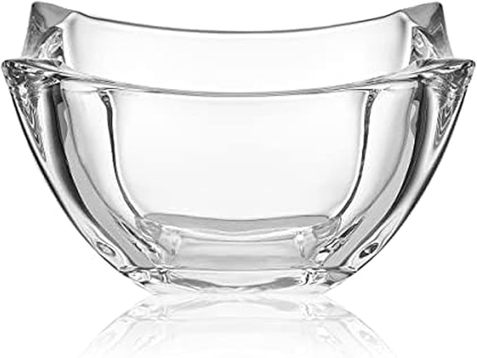 Mikasa Baron Crystal Square Bowl, 8 Inch