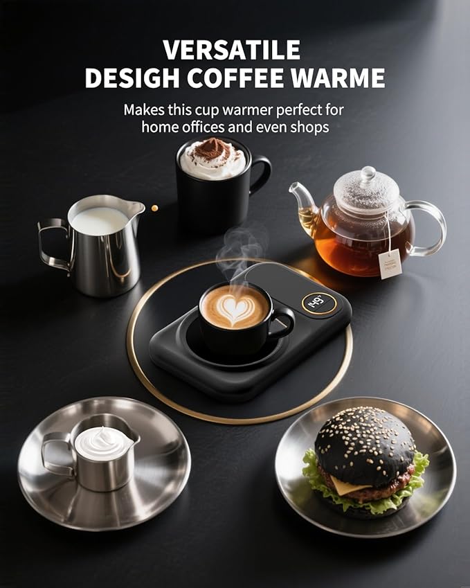 Coffee Mug Warmer, 3-Temp Settings USB Coffee Mug Warmer, 113℉/131℉/149℉ Plug in USB Candle Warmer Beverage for Coffee, Cocoa, Tea, Candle, Mom Gifts Women Gifts