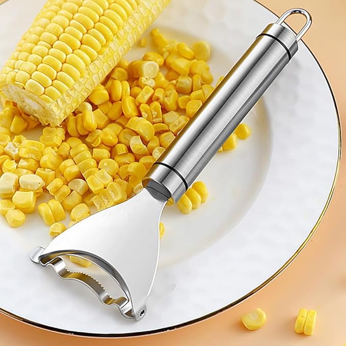 Corn Peeler Cob Stripper, Stainless Steel Cob Remover, Corn Planer Cutter Thresher Scraper, Stripping Tool for Home Kitchen, Corn Scraper 1 PCS