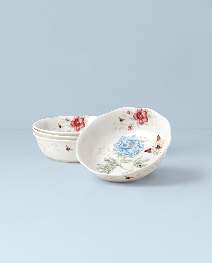 Lenox 896510 Butterfly Meadow Soup Bowls, Set Of 4