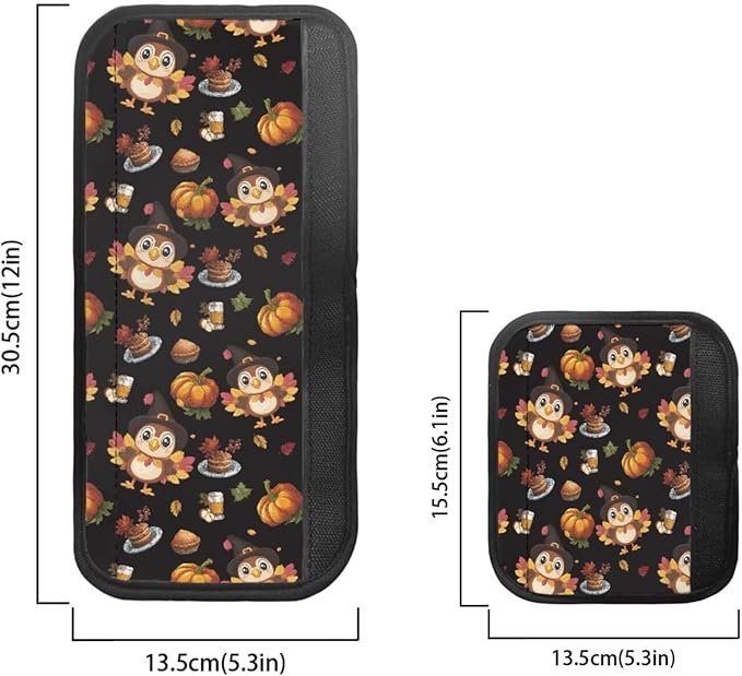 Fridge Door Handle Covers Set of 6, Refrigerator Door Handle Covers Kitchen Fridge Microwave Dishwasher Door Handle Protector Covers Thanksgiving Day Turkey Print