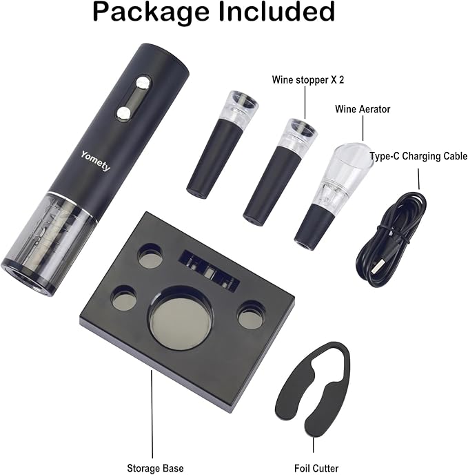 Electric Wine Opener and Electric Wine Aerator Set