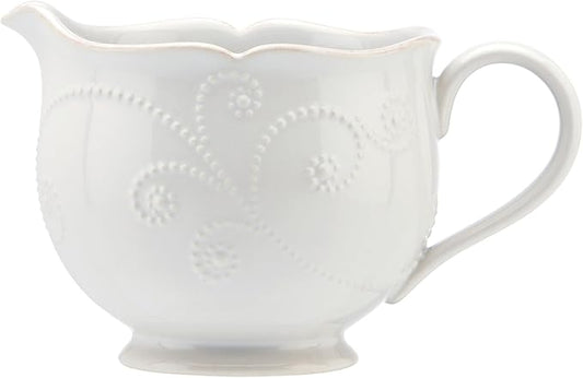 Lenox French Perle Sauce Pitcher, White -