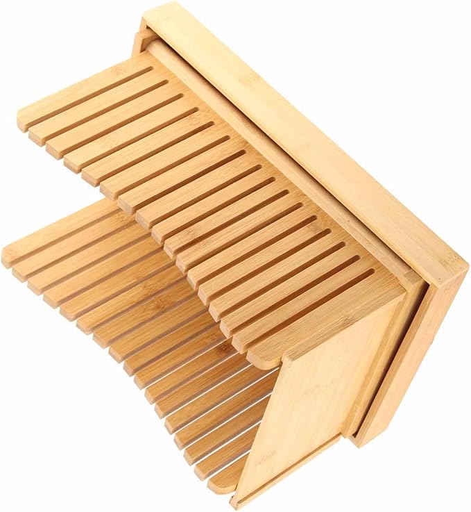 Bread, Homemad, Bread Loaf Slicing Guide with Crumb Tray, Foldable & Compact for Bread, Cakes and Bagels