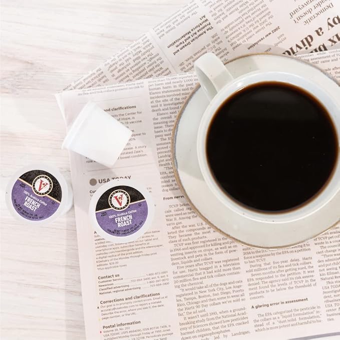 Victor Allen's Coffee French Roast, Dark Roast, 80 Count, Single Serve Coffee Pods for Keurig K-Cup Brewers (Pack of 3)