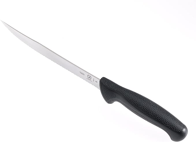 Mercer Culinary Millennia Black Handle Tiger Edge Slicer, 8-Inch