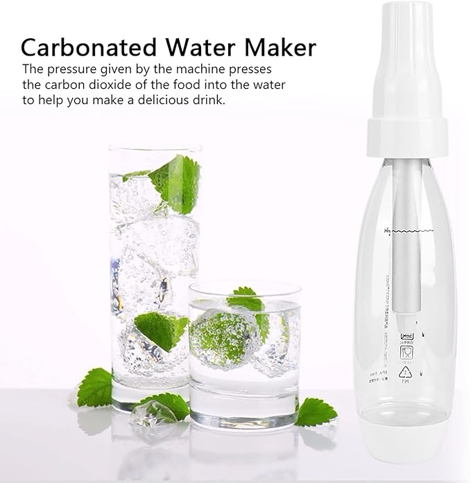 Portable Soda Water Maker, Household Bubble Soda Water Machine, Homemade Carbonate Beverage Drink Maker, Sparkling Drink Machine for Home, Bar, Restaurant