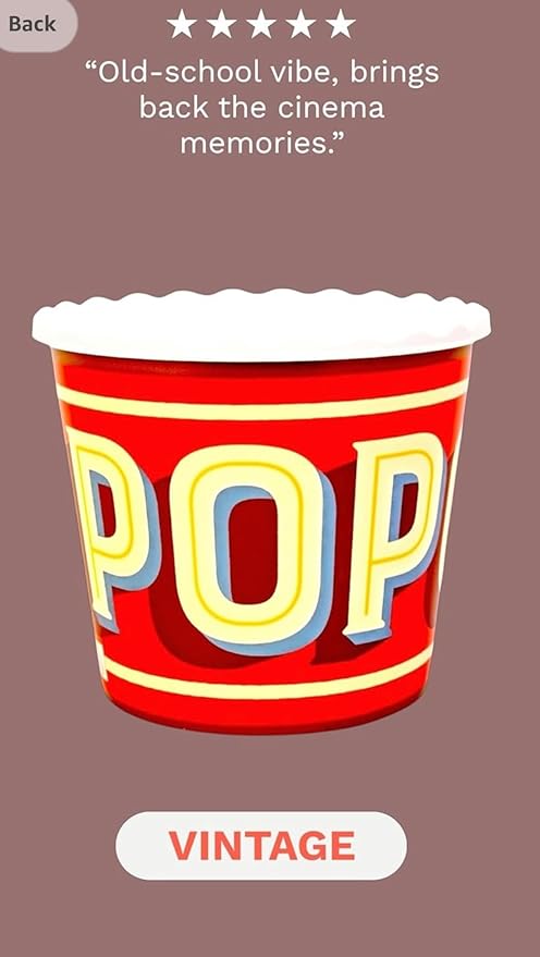 Modern Style Reusable Plastic Popcorn Box/Popcorn Containers/Popcorn Bowls Set for Movie Theater Night - (BPA Free - 4 Pack - 75 oz) (Popcorn Mix E)