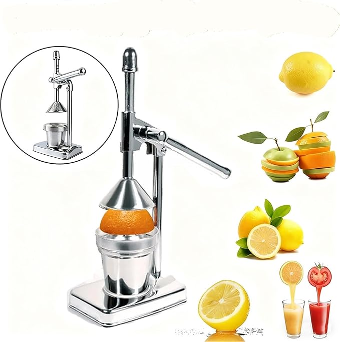 Hand Juicer Squeezer Stainless Steel Manual Juicer Handheld Vegetable Fruit Orange Juice Maker Home Squeezer Extractor Citrus Press Kitchen Tools For Home
