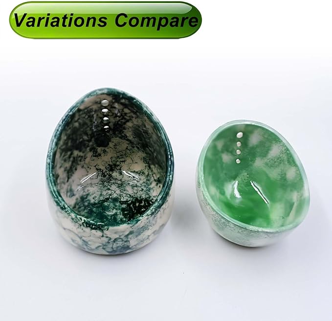 Pottery Herb Stripper Bowl Multi Size Holes Ceramic Stripping Tool Decorative Leaf Cilantro Parsley Basil Veggies Durable Kitchen Gadget