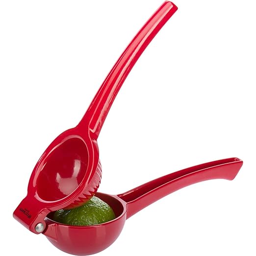 Westmark 30952270 Lemon Squeezer, Sturdy Lemon juicer Professional Citrus Press Red Manual Non Slip Lime Juicer Good for Healthy Drinks, Lemons, Lime Juicer