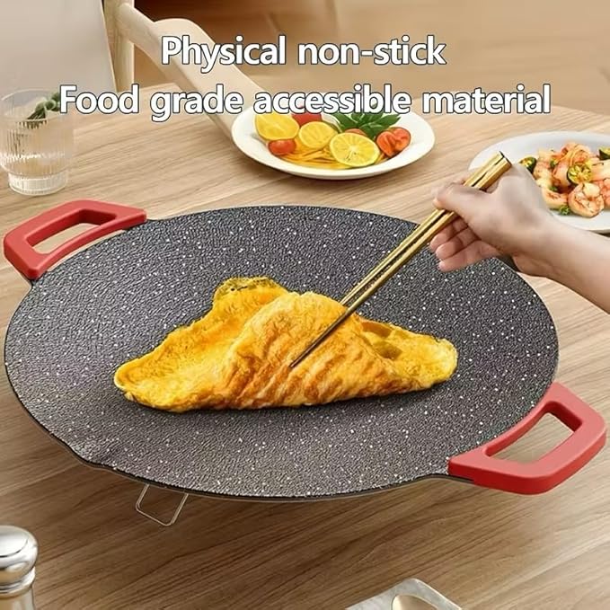 Smokeless Indoor Electric Grill & Nonstick Griddle – Compact, Fast-Heating Tabletop Grill for Steaks, Burgers, Pancakes, BBQ, and Everyday Indoor Cooking (Shallow)