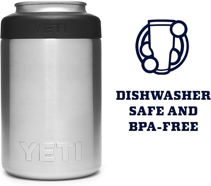 YETI Rambler 12 oz. Colster Can Insulator for Standard Size Cans, Stainless (NO CAN INSERT)