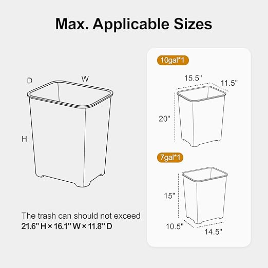 ZIFTY 10 Gallon Pull Out Trash Can Cabinet, Freestanding Kitchen Trash Bin Cabinet, Hidden Garbage & Recycling Cabinet, Pet Proof Trash Can Holder for Kitchen, Laundry & Living Room (White)
