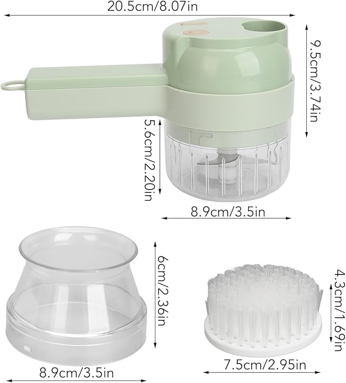 1200mAh Multifunctional Household Vegetable Chopper Handheld Electric Food Chopper with Whisk