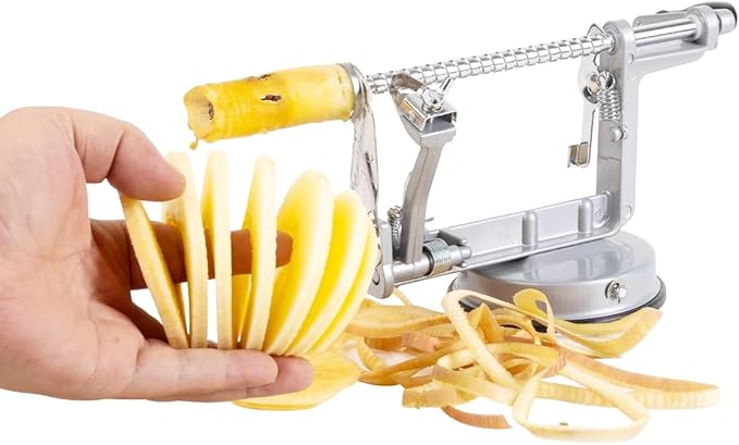 Apple peeler and corer with Powerful Suction base Apple peeler slicer corer with stainless steel blades for pears potato peelers