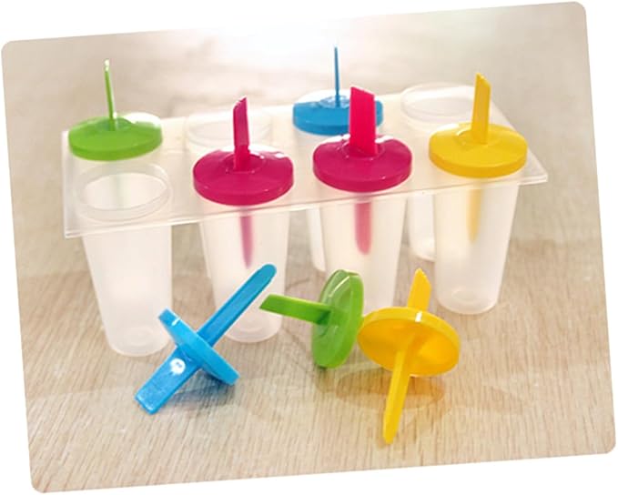 Zerodeko 16pcs Reusable Ice Lolly Maker Molds Set Fun and Healthy Freezer Treats Random Colors Food-grade Easy Juices Yogurt and Pudding