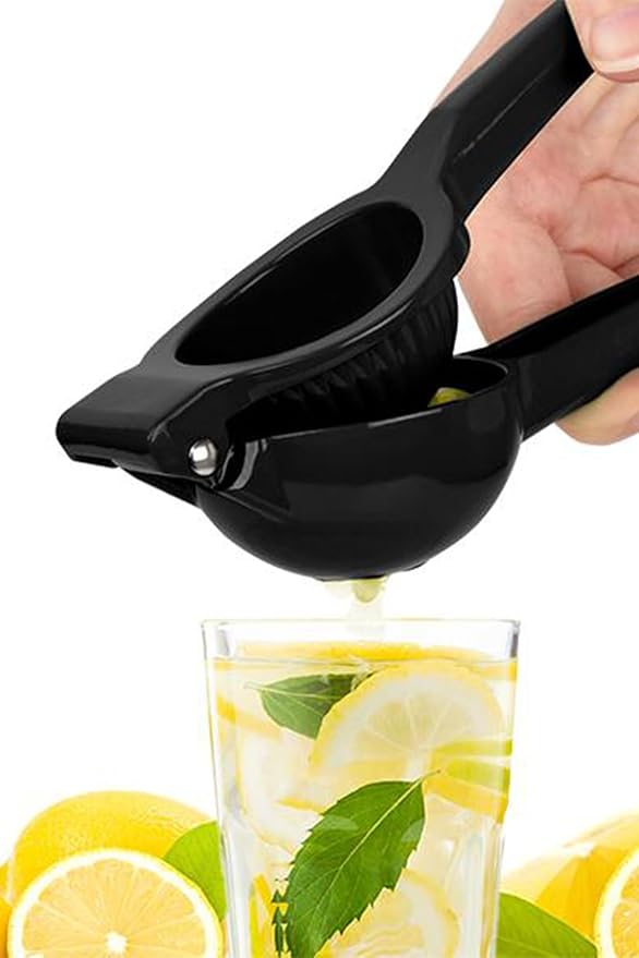 Manual Citrus Juicer Heavy Duty Cast Iron Lemon Squeezer, Orange Juice Press, Handheld Kitchen Tool